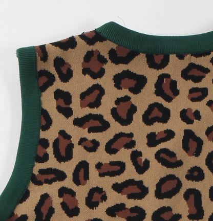 Upcycle P Vest / Leopard